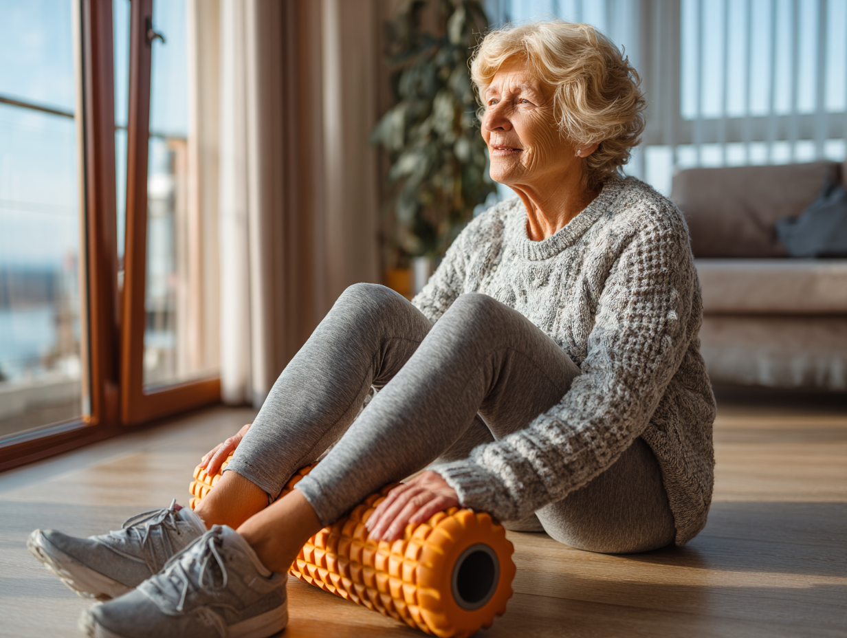 Активні літні люди займаються фітнесом